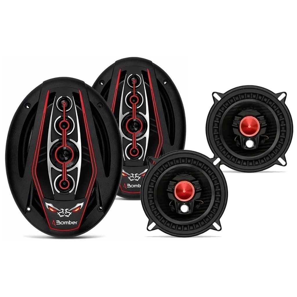 Kit Som Automotivo Bomber: BBR + Bicho Papão