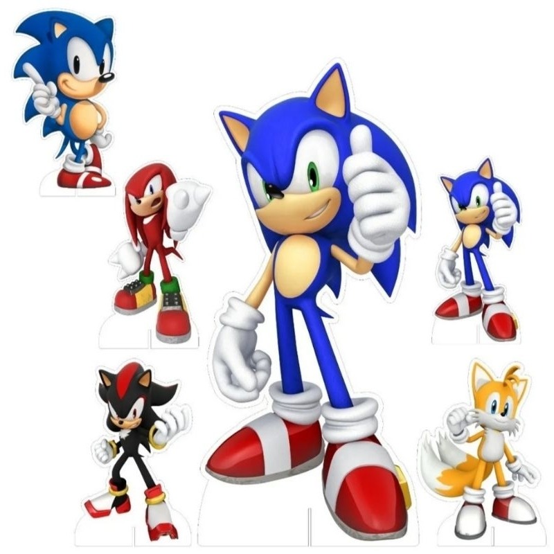 Kit Sonic: Decoração Festa Incrível em MDF!