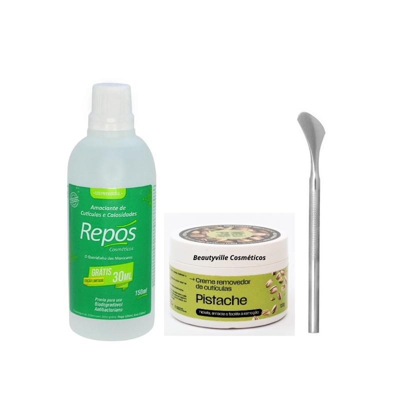 Kit Spa dos Pés com Creme Removedor Pistache e Espátula