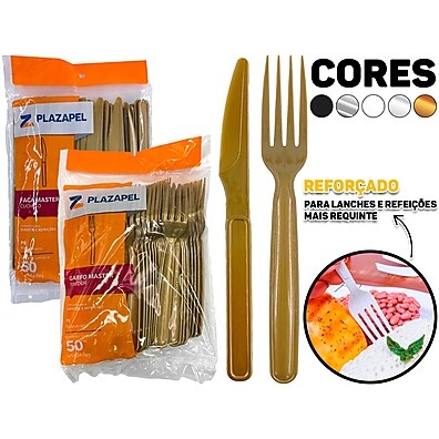 Kit Talheres Descartáveis: 100 Peças para Churrasco e Festa