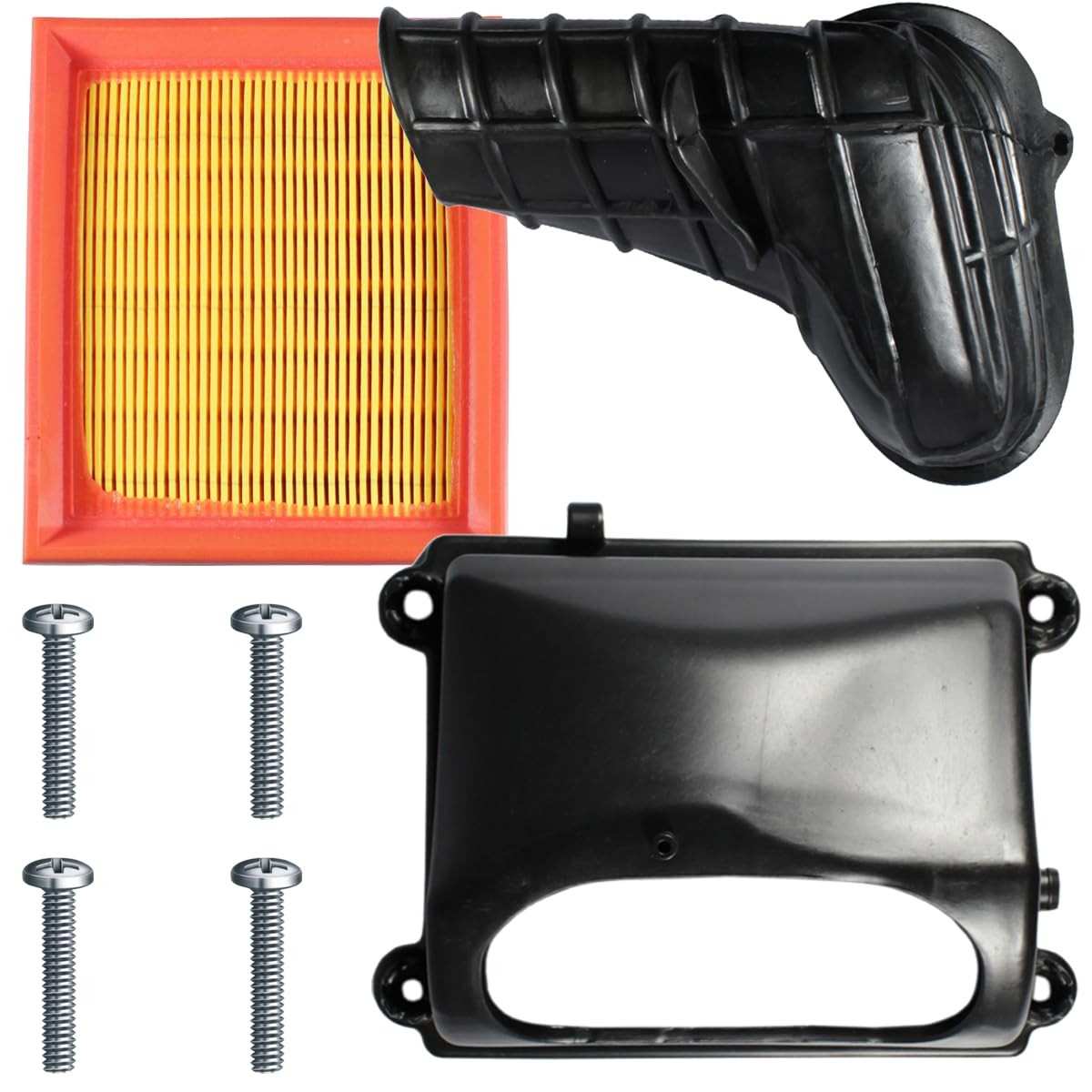 Kit Completo Tampa Filtro Ar CG 125/150 Fan Titan 2009-2013 com Condutor e Parafusos