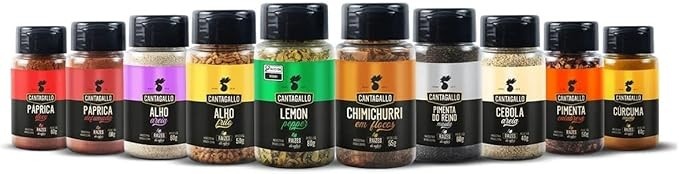 Kit Temperos Para cozinha CantaGallo