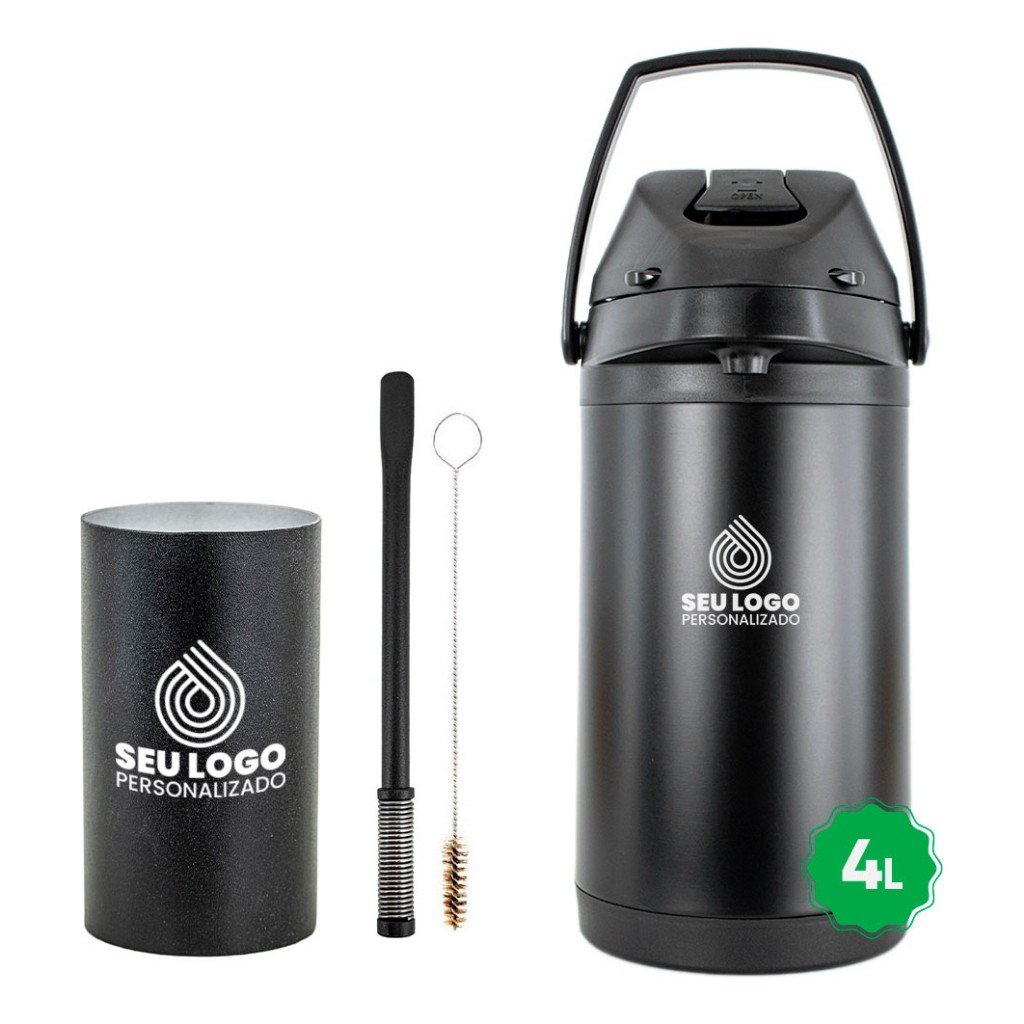 Kit Tereré Completo 4L: Copo, Bomba e Garrafa!