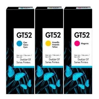 Kit Tintas GT52 Coloridas para Deskjet 5800/5810/5820 – Rendimento Excelente