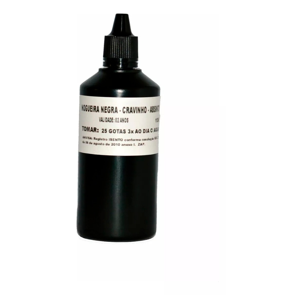 Kit Tintura Nogueira Negra, Cravinho e Absinto 33ml: Elimine Parasitas Naturalmente