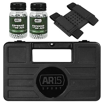 Kit Tiro Esportivo: Maleta + Esferas + Porta Chumbinho