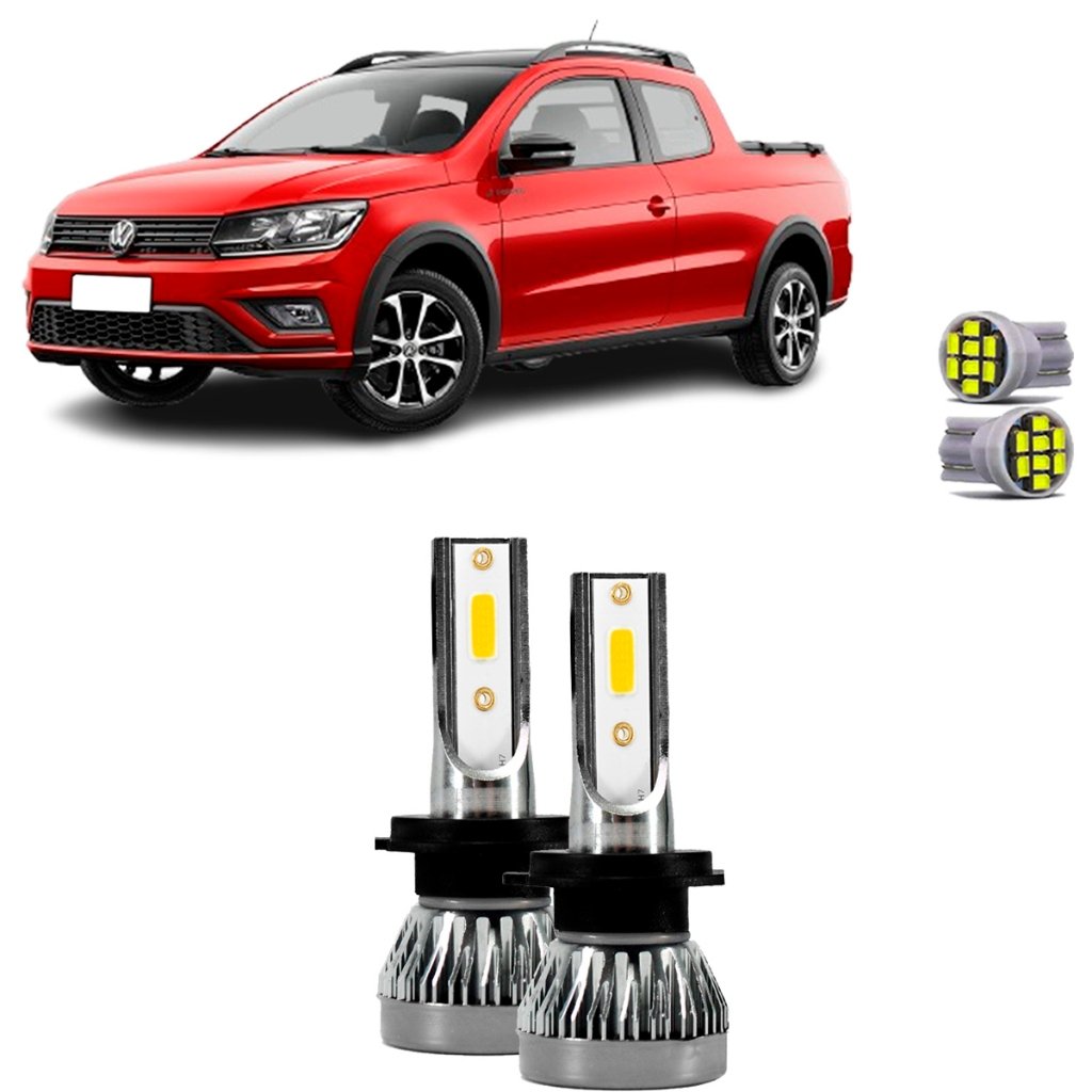 Kit Ultra Led Saveiro Cross G5-G8 22000lm 6500k Milha