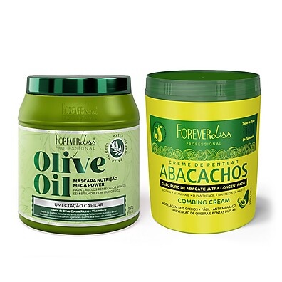 Kit Umectação Abacate + Máscara Olive Oil 950g