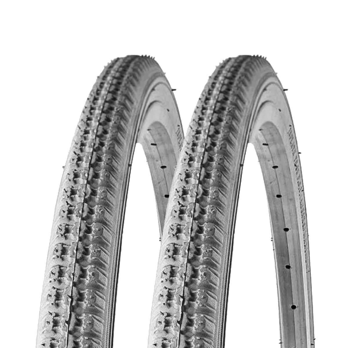 Pneu Traseiro Maciço 24x1 3/8 Cinza para Cadeira de Rodas - Kit com 2 Unidades