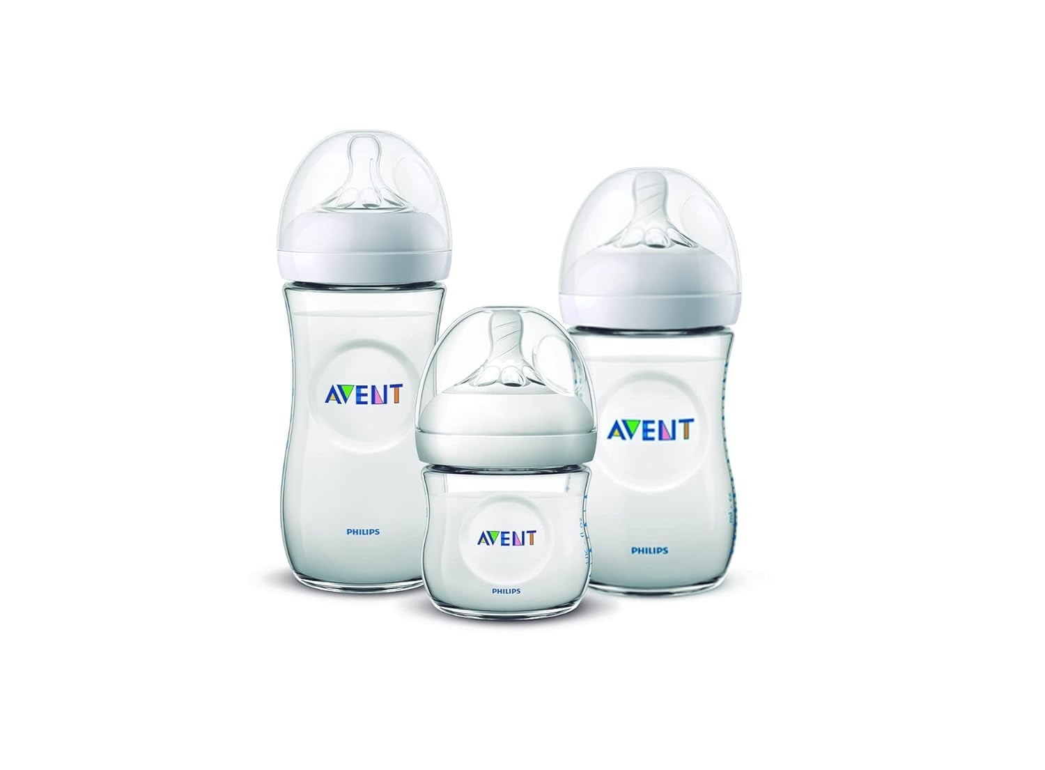 Kit Mamadeiras Pétala Philips Avent - 3 Unidades com Bicos Anticólica