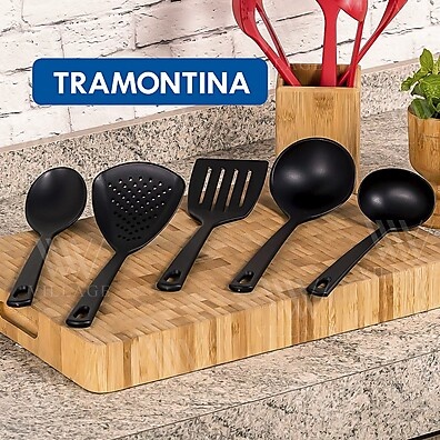 Kit Utensílios Cozinha 5 Peças: Praticidade e Estilo!