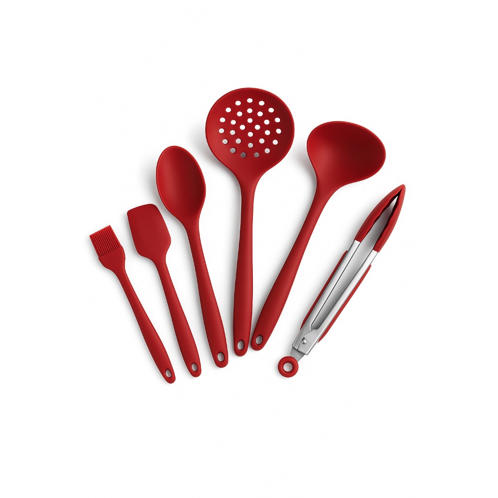 Kit Utensílios Silicone Cozinha: 6 Peças Essenciais!