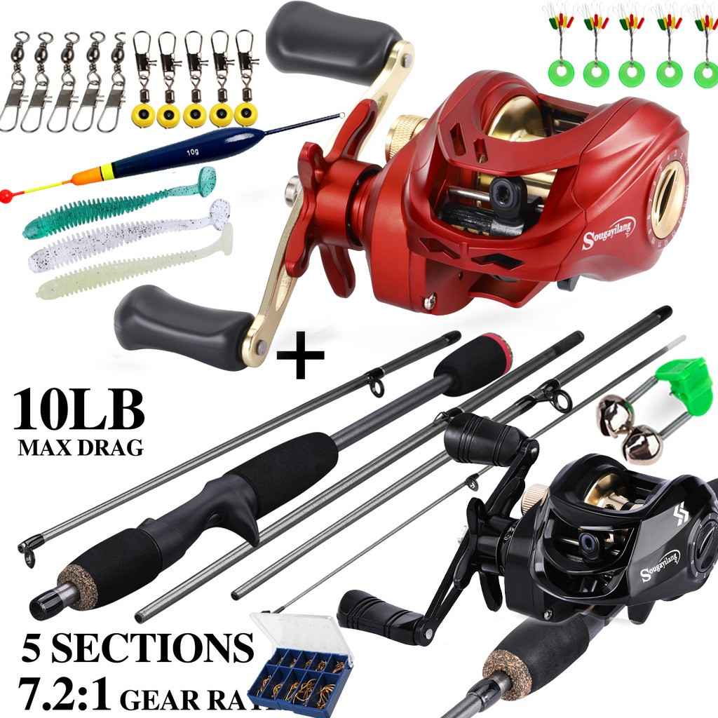 Kit Vara de Pesca Sougayilang 1.8m: Completo e Potente!