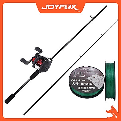 Kit Vara e Carretilha JOYFOX 17+1 Rolamentos – Pesca Esportiva Premium
