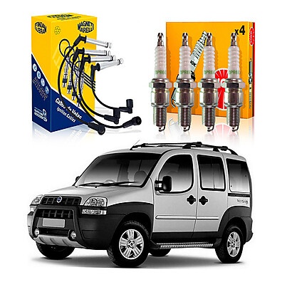 Kit Vela NGK + Cabo para Doblo Adventure 1.8 8V