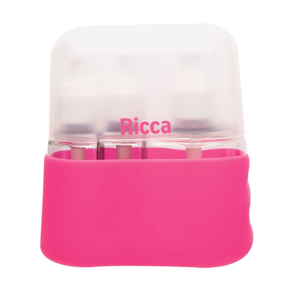 Kit Viagem Ricca: 3 Frascos para Cosméticos