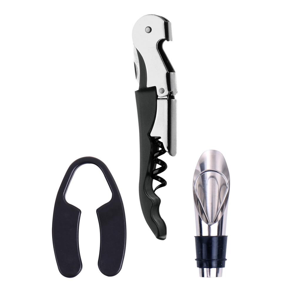 Kit Vinho 3 Peças: Abra e Sirva com Estilo!
