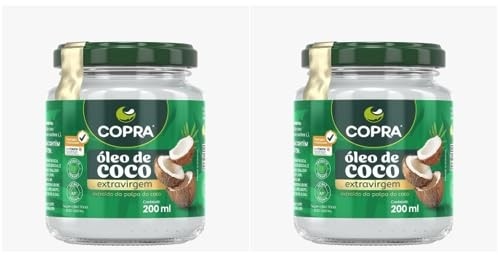 Óleo de Coco Extra Virgem 200ml - Kit 2 Unidades