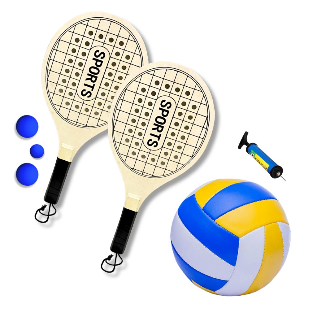 Kit Vôlei e Frescobol Completo: Diversão em Família e Amigos