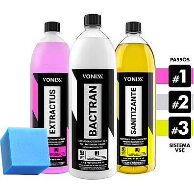 Kit VSC Vonixx: Limpeza Profunda com Extractus e Bactran