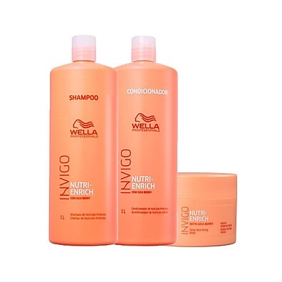 Kit Wella Invigo Nutri Enrich: Hidratação Profunda para Fios Saudáveis