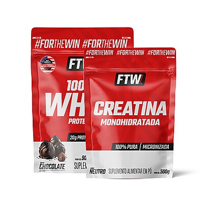 Kit Whey + Creatina FTW: Suplemento Pós-Treino 900g + 500g
