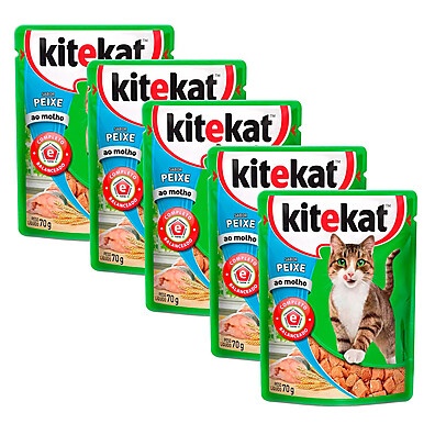 KiteKat Sachê Adulto Peixe: Irresistível em 5 Unidades!