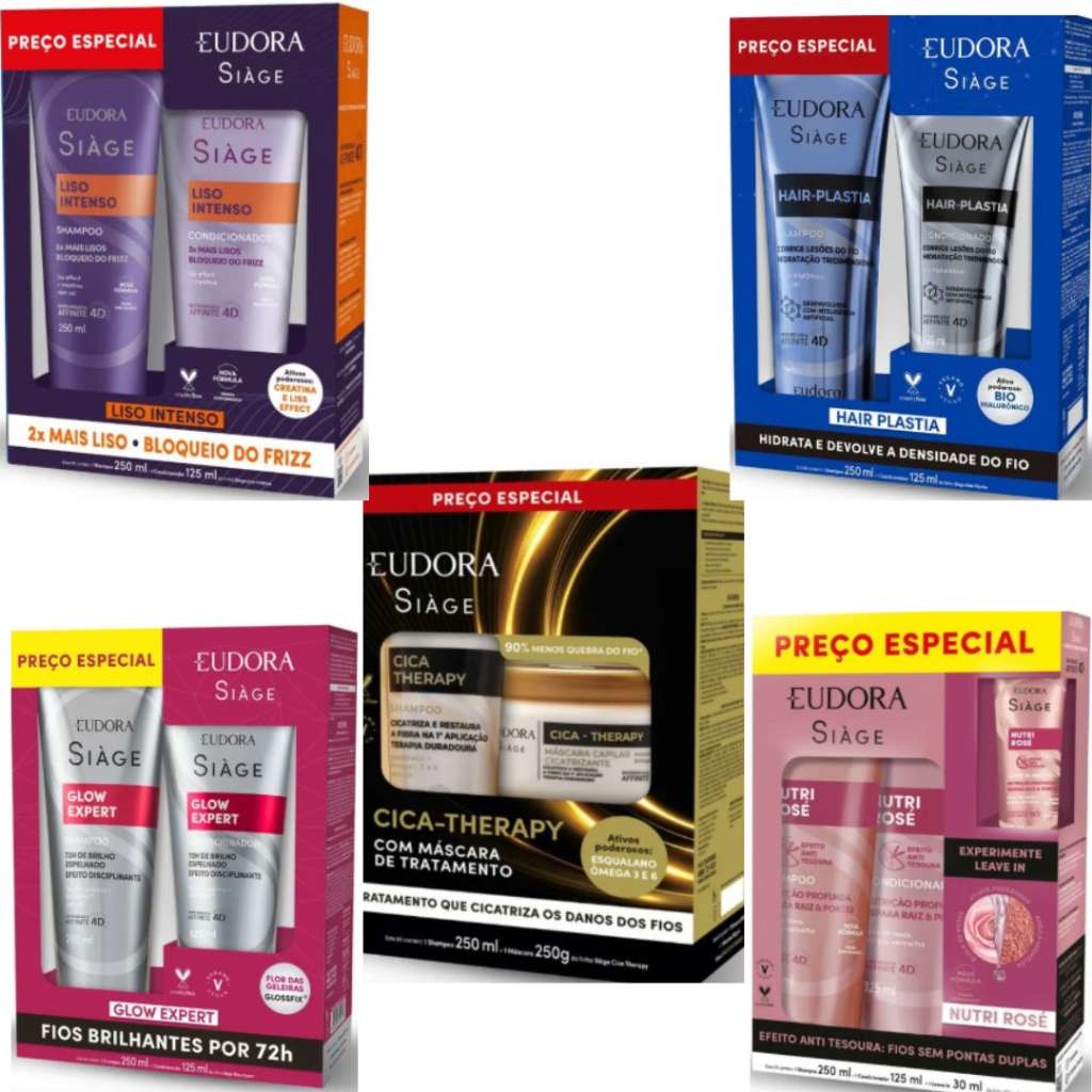 Kits Siàge Eudora: Seu Cabelo Perfeito!