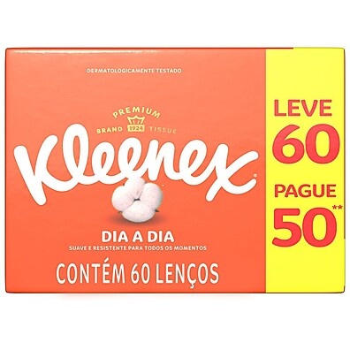 Kleenex Leve: 60 Lenços, Preço Incrível!