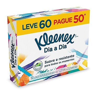 Kleenex Original Leve 60 Pague 50 – Absorção e Economia