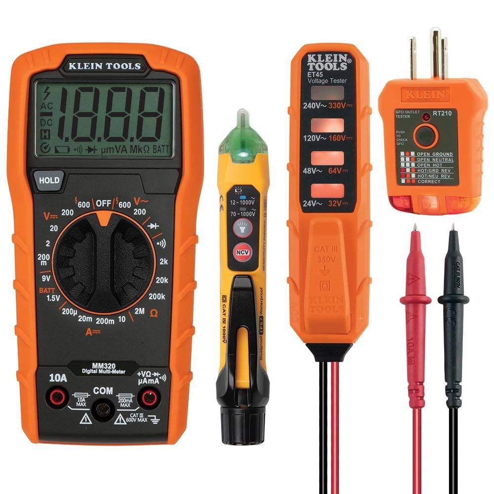 Kit Klein Tools MM320KIT: Multímetro Digital Essencial para Eletricistas