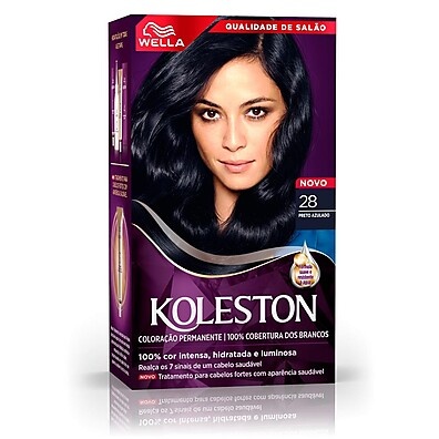 Koleston Preto Azulado 28: Cobertura e Brilho!