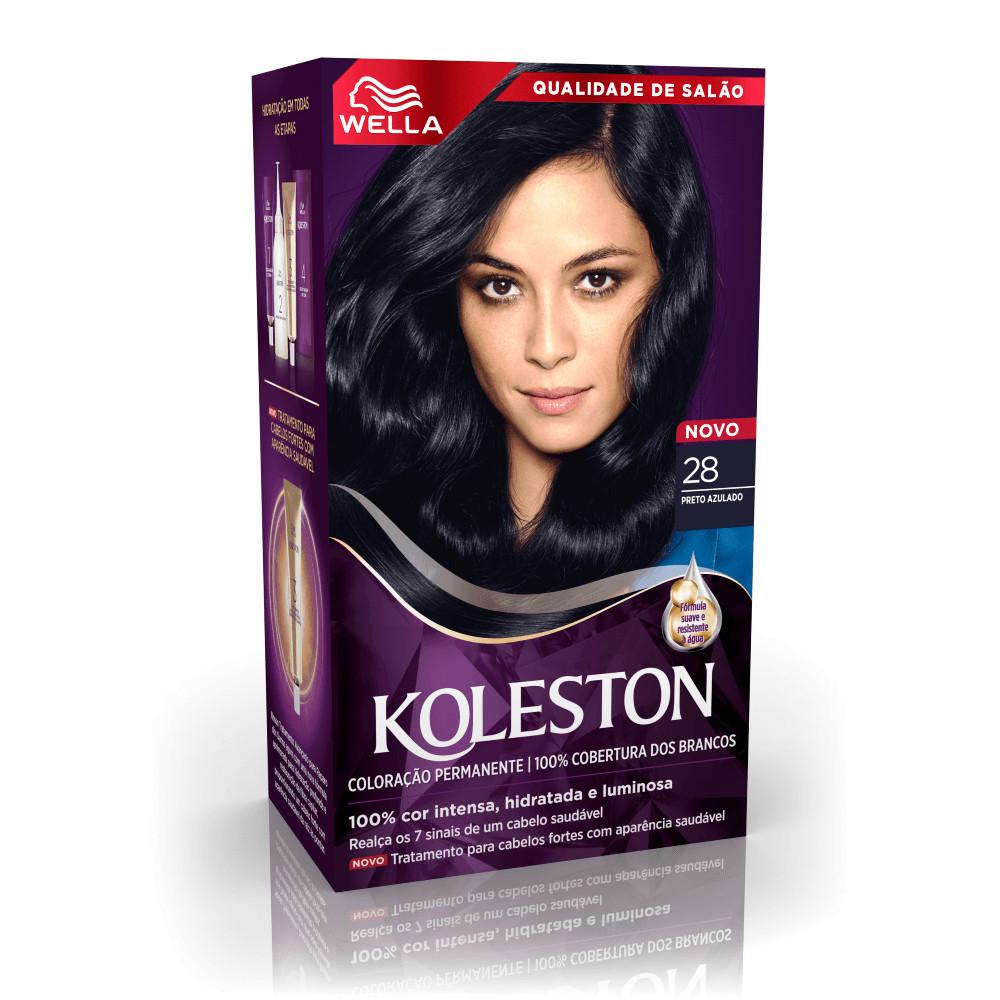 Koleston Preto Azulado: Cobertura Total e Brilho Intenso