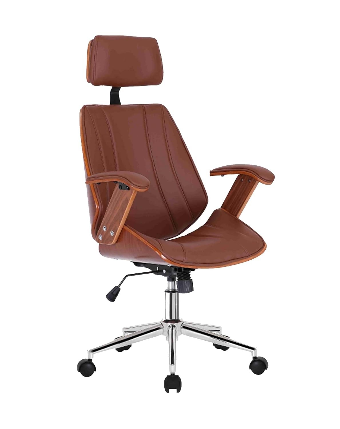 Cadeira Presidente Kopenhagen em Couro Ecológico - Design Moderno e Conforto Premium