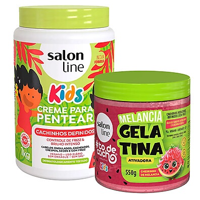 KT Cachinhos Definidos Kids + Todecacho Melancia Kids