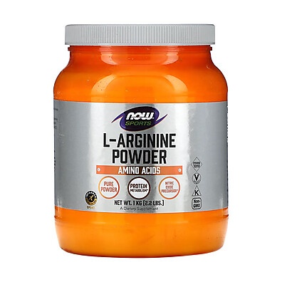 L-Arginina Now Foods 1kg: Suplemento Puro e Potente para Atletas