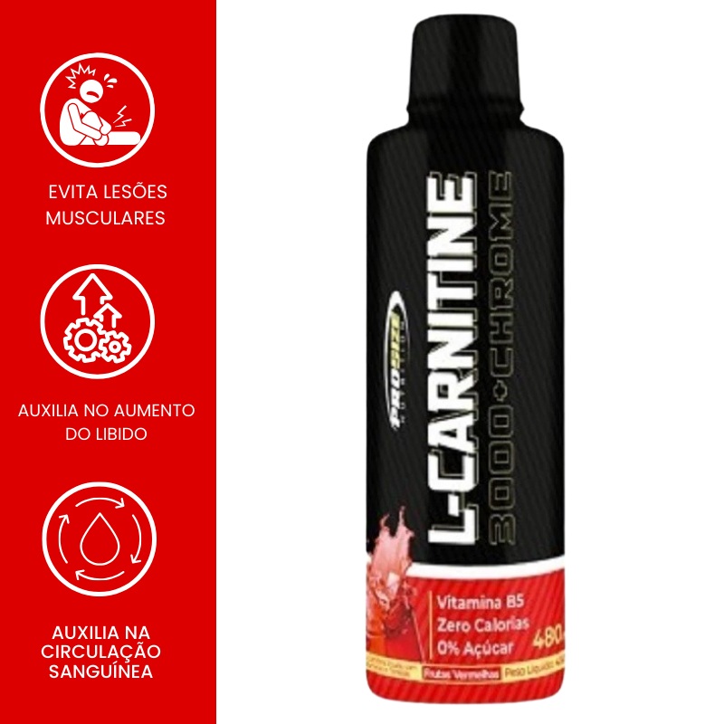 L-Carnitina 3000 + Cromo: Energia e Metabolismo Potencializados