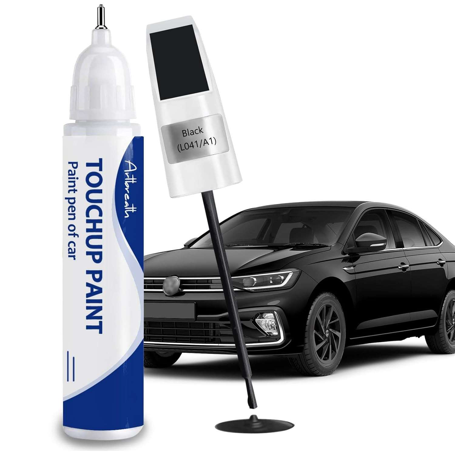 Tinta de Retoque Preto L041/A1 para Volkswagen - Kit de Reparo de Arranhões Profissional