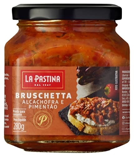 Bruschetta Alcachofra E Pimentão La Pastina 280G