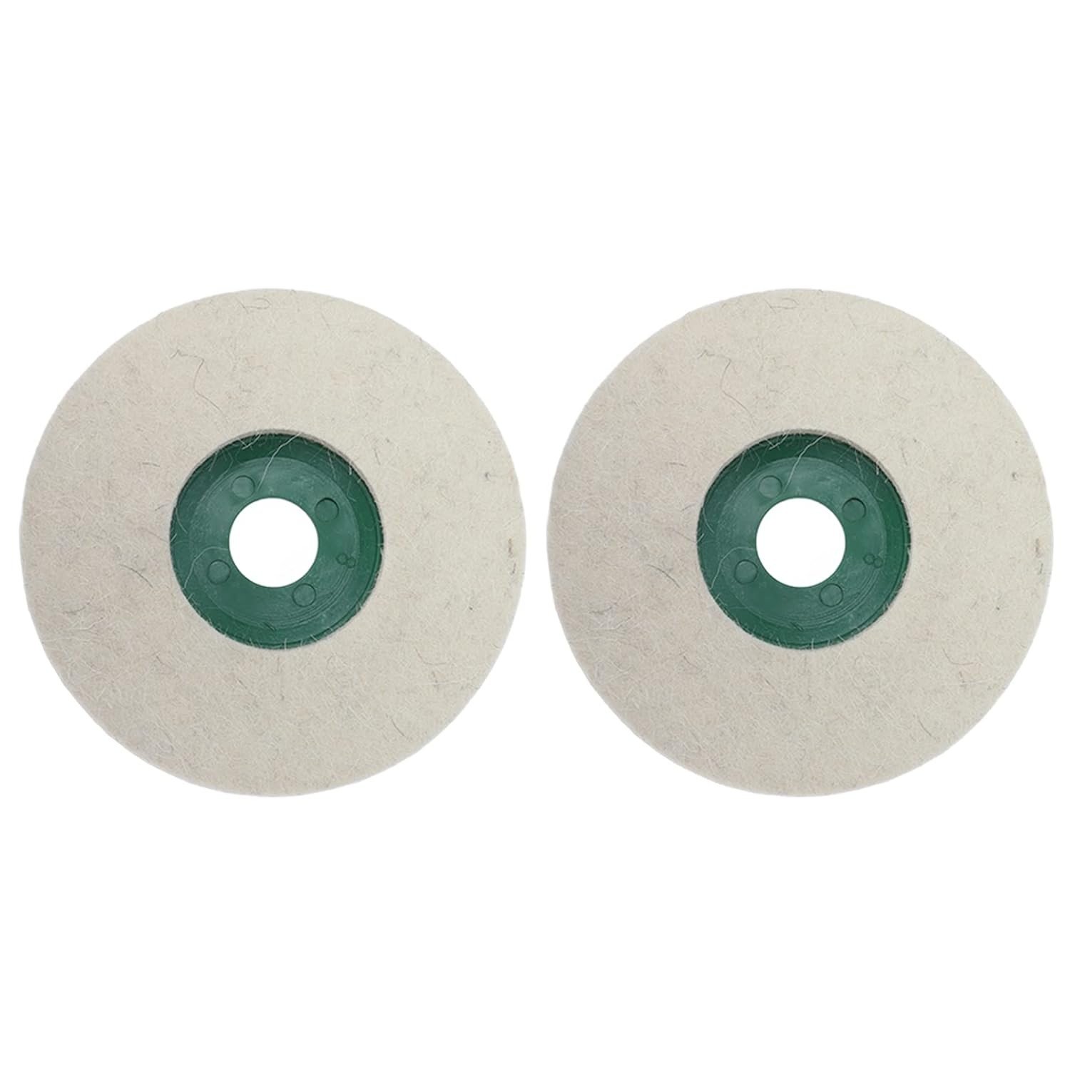 Disco de Polimento de Feltro de Lã 5" - 2 Peças - Almofada Redonda para Moedor de Ângulo