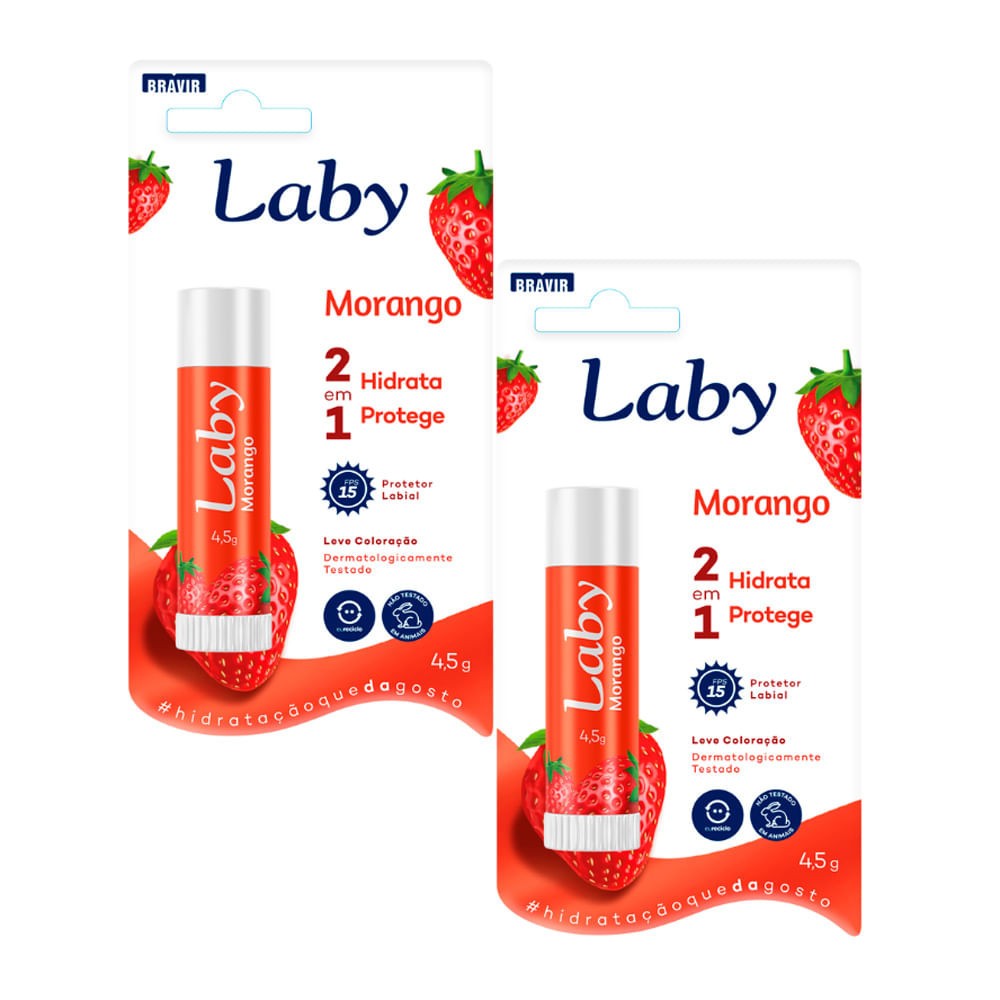 Laby FPS 15 Morango: Proteja e Hidrate Seus Lábios!