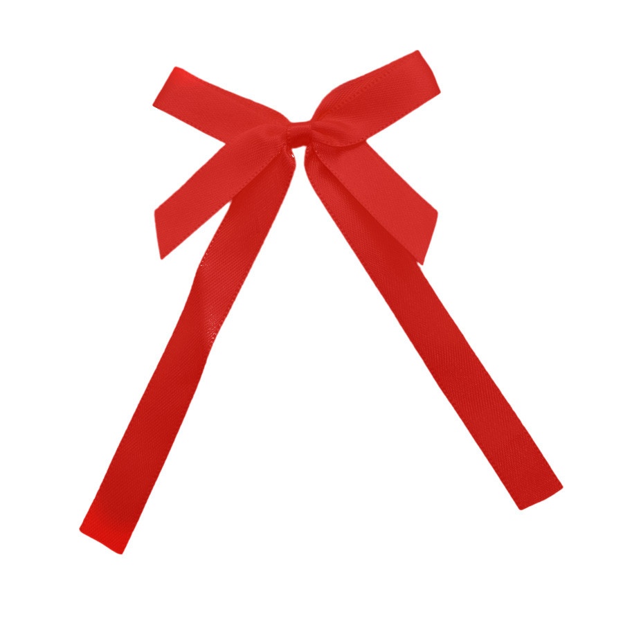 Laço Perfeito de Cetim com Adesivo Vermelho - Prático e Elegante