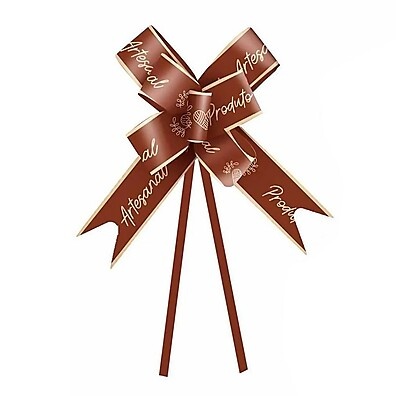 Laços Artesanais Marrons: 10 Unidades para Encantar!