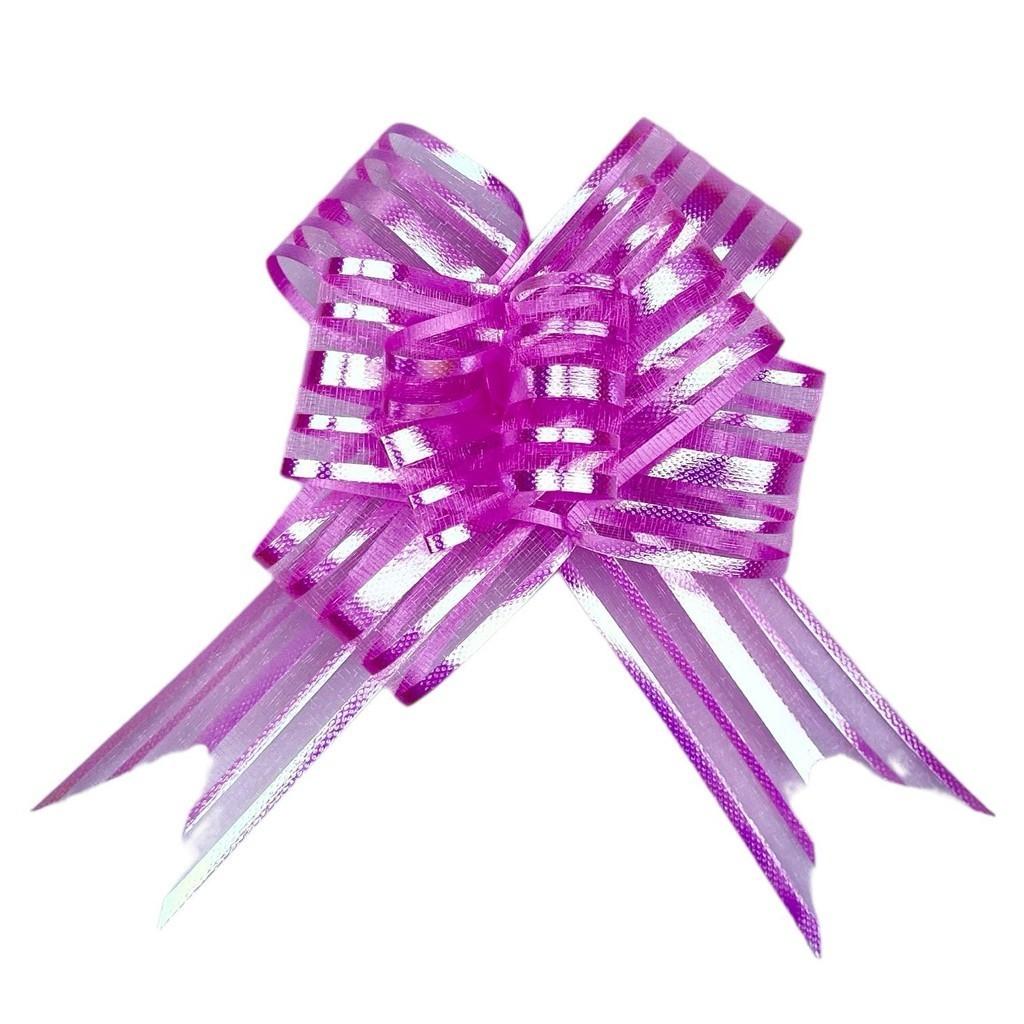 Laços de Organza Rosa Holográfico: 100 Unidades!