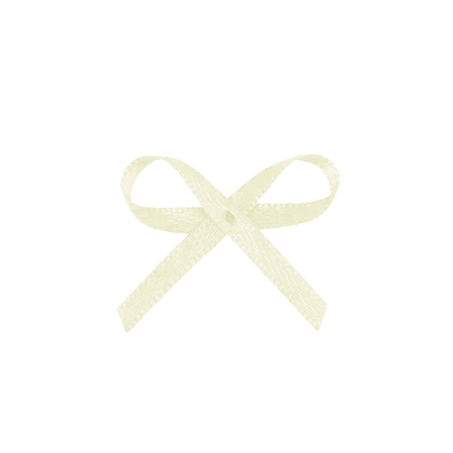 Laços Mosquitinho Off-White: Pacote com 100 Unidades