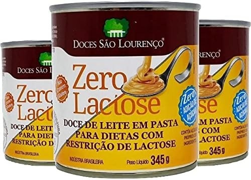 3x Doce Leite Zero Lact Zero Acucar S Lourenço 330g