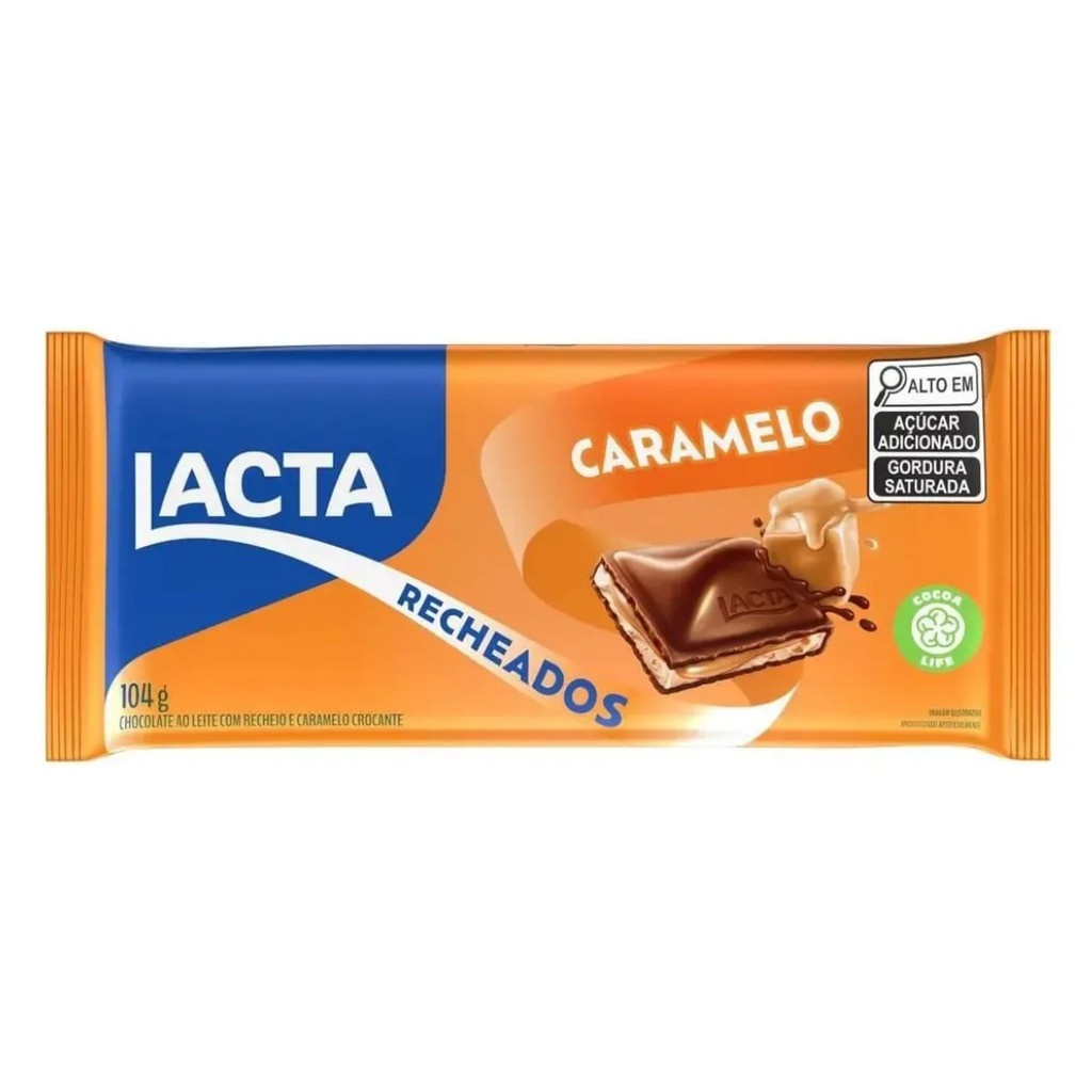 Lacta Caramelo Recheado 104g: Seu Momento de Prazer!