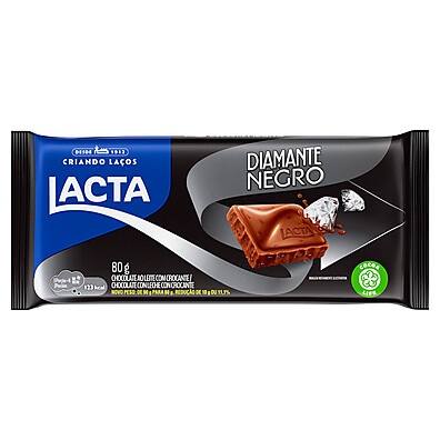 Lacta Diamante Negro 80g: O Sabor Intenso que Você Merece