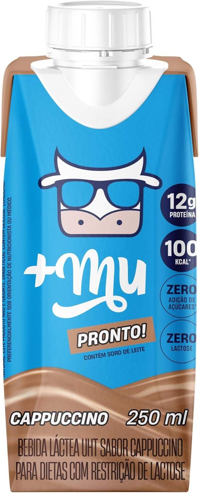 +Mu Bebida Proteica Láctea UHT Sabor Cappuccino - 250 mL