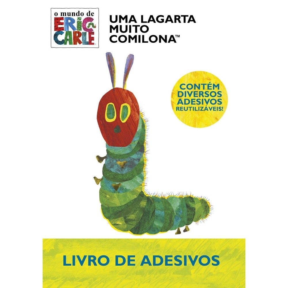 Lagarta Comilona: Livro de Adesivos Divertido!